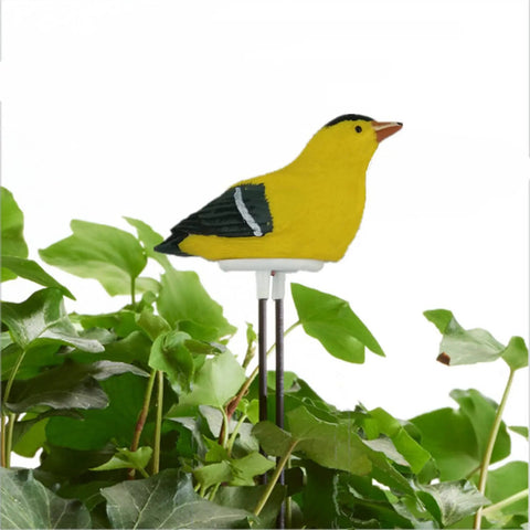 6X Soil Moisture Meter With Watering Alarm And Hygrometer Sensor For Plants, Cute yellow bird decoration in garden