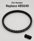 Beefy Drive Belt Replacement For Tiger Cat II 61 Inch Deck 71.5 Inch By 0.625 Inch Cogged V Belt Lawn Mower Deck Belt Compatible Heavy Duty Rubber With Industrial Fiber Cord Reinforcement For Long Lasting Performance, Replace 485649