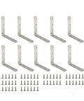 Heavy Duty L Shape Corner Brackets For Wood Furniture And Bedframes Keep Your Carpentry Tight With These Straight Up Stainless Steel 90 Degree Mounts In A Ten Pack.