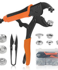 Heavy Duty Snap Fastener Tool Kit With 50 Snaps, Snap Setter Pliers for boat covers, tarps, canvas, tents, sewing and leather repairs