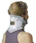 Person wearing Cervical Collar Neck Brace For All Day Comfy And Solid Support Regular Size Easy On Off Adjustable Fit Lightweight