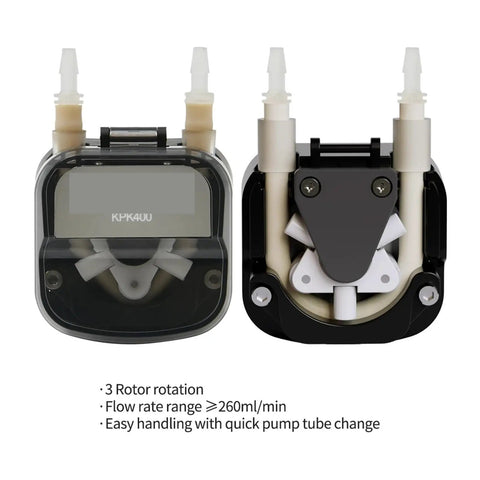 Kpk 12V Or 24V Peristaltic Dosing Pump Adjustable Flow Rate Up To 400Ml Min For Aquariums And Chemical Applications Gear Driven Motor With Easy Tubing Replacement For Water Treatment Projects