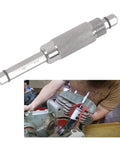 14mm Top Dead Center Timing Gauge TDC Tool for spark plug thread showing use in engine maintenance.