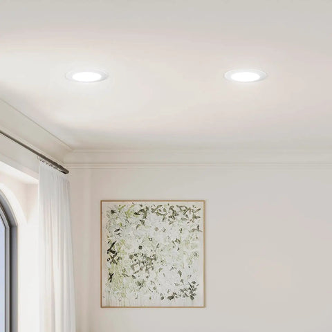 16 Pack 5 To 6 Inch Recessed LED Can Lights With Baffle Trim Dimmable IC And Damp Rated 12.5W Equivalent To 100W 950 Lumens