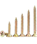 340 Piece M4 Wood Screws Set For Furniture Assembly Self Tapping Phillips Flat Head Countersunk Screws Durably Zinc Plated