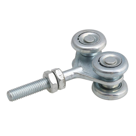Heavy Duty Steel Sliding Door Track Rollers Set For Smooth Quiet Gliding And Easy Open Close with four trolley wheels and dual pulley
