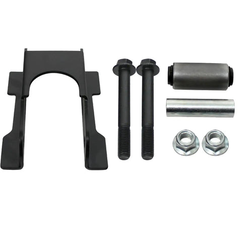 Pair Rear Leaf Spring Shackle Repair Kit For Ford Explorer 1991 To 2001 And Explorer Sport Trac 2001 To 2005 Mercury Mountaineer 1997 To 2001 Direct Replacement Bolt On Includes Shackle With Bushing Spring Bushing Mounting Bolts And Lock Nuts displayed components