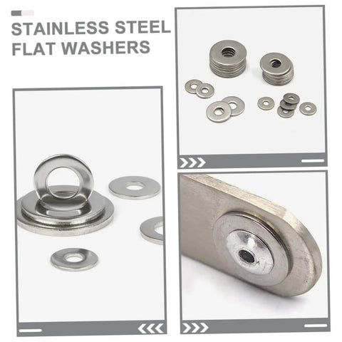Top Shelf Real Deal 325 Piece Stainless Steel Flat Washer Set With Assorted 1/4 Inch Lock Washers Kit For Smooth Automotive And Industrial Bolt Fastening Applications Today