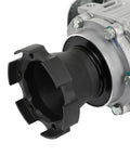 Transfer Case Assembly For Chevy Equinox GMC Terrain Saturn Vue 2008 2009 2010 2011 2012 2013 2014 2015 2016 2017 6 Speed MH4 Transmission Fits 23247710 24263578 84953427 Replacement Repair Part close-up black aluminum housing