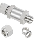 Yoebor 304 stainless detachable compression check valve, 3/8 OD x 3/8 OD, with nut and two ferrules