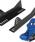 Universal Bucket Seat Mounting Bracket Kit 2 Pack Heavy Duty L Shape Side Mount Brackets For FRP And Carbon Fiber Racing Seats Black