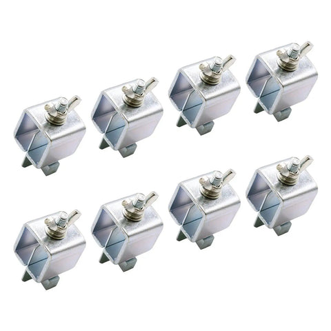 8 Piece Butt Welding Clamps Set For Edge To Edge Welds And Patch Repairs On Auto Body Panels, metal clamps arrayed