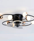 27 Inch Ceiling Fan With Light No Fuss Remote Control Dimmable LED And 3 Color Temperatures With 1 2 4 8 Hour Timers Quiet Reversible Motor