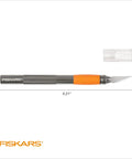 Detail Craft Knife For Precise Cutting And Fine Detail Work, Exacto Hobby Knife with 6.21 inch aluminum body and orange SoftGrip