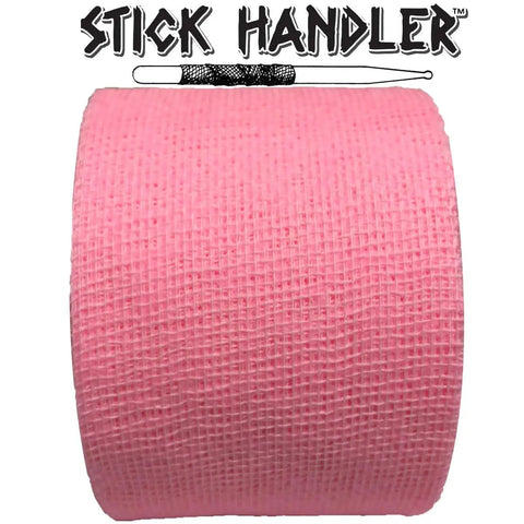 Pink Ten Pack Drumstick Grip Tape Killer Non Slip Cotton Gauze For Pro Drummers Boosting Stick Control With Hella Secure Zero Sweat Grip Layers Made In Usa For Jam Sessions, showing a roll of grip tape.