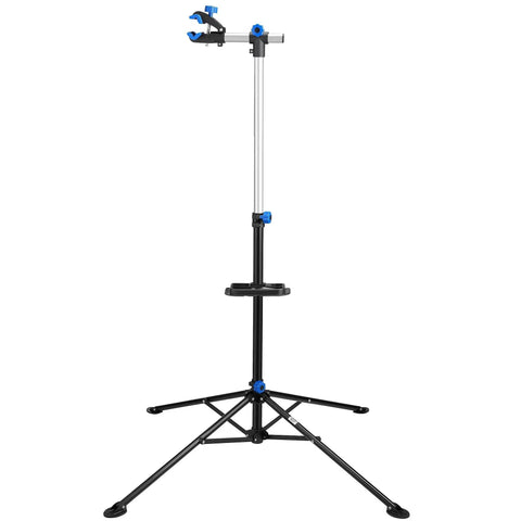 Heavy Duty Bicycle Repair Stand With 66 Lb Capacity Telescoping From 41 To 75 Inches Fits 1 To 1.5 Inch Tubing With Pre Drilled Floor Anchors