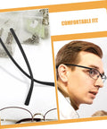Eyewear Repair Kit With Replacement Temple Arms Screws And Lanyard For Glasses, Quick And Easy Eyeglass Frame Fix Kit, DIY Repair Tools For Eyewear Models shown with temple arms and screws