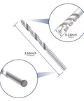 Drill bit from 10 Pack Eye Bolts 1/4 In By 4 In T316 Stainless Steel Heavy Duty Eyebolts with Nuts and Washers for lifting applications.