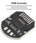 Pro Grade Absolute Angle Encoder AS5048A With PWM Output And I2C Interface 14 Bit Rotary Position Sensor on white background