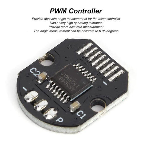 Pro Grade Absolute Angle Encoder AS5048A With PWM Output And I2C Interface 14 Bit Rotary Position Sensor on white background
