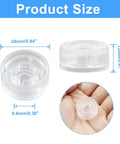 Dimensions of 20 Pack Black Guitar Pedal Footswitch Toppers Protective Caps Made From PVC Durable Wear Resistant Covers