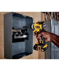 Using Atomic 20V Max Impact Driver Kit With 1700 In-Lbs Torque, Ultra-Compact 5.1-Inch Body on electrical panel