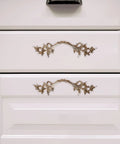 Vintage Zinc Alloy Cabinet Handles Set With Antique Silver Finish, European Style Carved Drawer Pulls for Wardrobe and Dresser