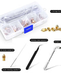 25Pcs MK8 Ender 3 V2 Brass Nozzles 0.4mm Set with DIY Tools Storage Box for Creality Ender 3 Series and CR 10 3D Printers