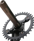 32T Narrow Wide 1x MTB Crankset With 104 BCD Single Speed Crank Arm Set For 9 10 11 Speed Mountain Bikes, aluminum gear detail
