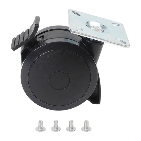 Heavy Duty 4 Pack Locking Casters For Weber Spirit 200 And 300 Gas Grills Model 69827 with brake lever and mounting screws.