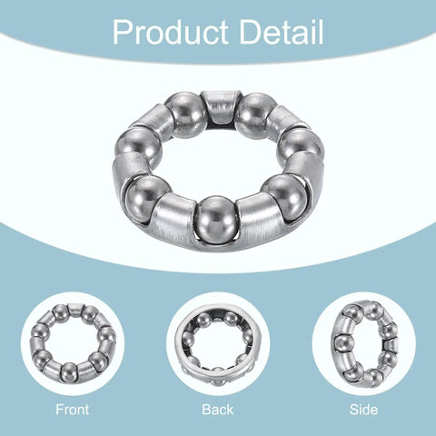 Bicycle Crank Ball Bearings Kit 3/16 Inch 5mm 7 Balls 10 Pack Replacement Bearings For Bottom Bracket, Bike Wheel, And Frame Repair