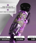 Wireless Tattoo Pen Kit For Beginners With 10 Needles And 7 Ink Colors All In One Tattoo Machine Set close-up view