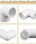 Twelve Pack Three Quarter Inch PVC 90 Degree Elbow Fittings Furniture Grade UV Resistant For SCH40 Pipe Built Tough