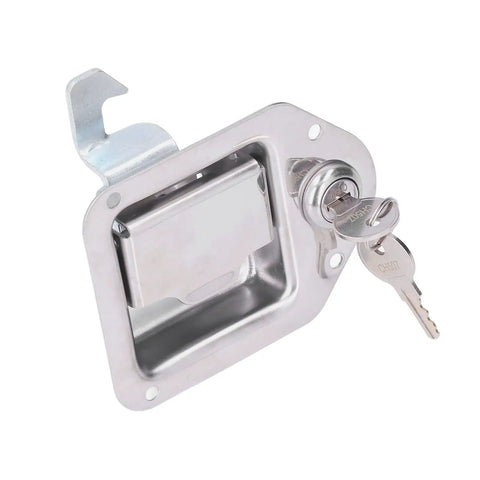 Heavy Duty Paddle Lock Handle With Two Keys Ultra Tough Stainless Steel Toolbox Latch With Waterproof Rubber Gasket For RV Truck Trailer ATV UTV Gear Boxes Hella Secure