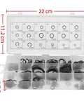 225 Piece Retaining Ring Set With 18 Sizes Internal And External Circlips In Alloy Steel Snap Ring Assortment With Storage Box