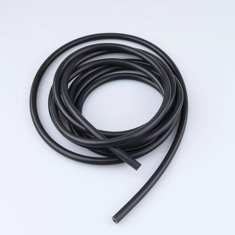 Coiled One Eighth Inch Silicone Vacuum Hose Ten Feet Black High Temperature Tubing For Engine Bay Air And Water Transfer