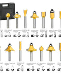Dope Compact Palm Router With Trimmer And Fixed Base, 15 router bits set in case for woodworking, compatible with 710W Electric Tool Kit