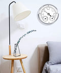 Room with mounted Outdoor Barometer Thermometer Hygrometer 5 Inch Weather Station For Home Wall Office Boat Baby Room Indoor
