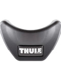 Close-up of black Wheel Tray End Cap 2 Pack For TC2 Bike Rack Black Replacement Caps For Wheel Trays Easy Install Durable Plastic Covers