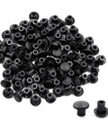Black 5mm Shelf Peg Hole Plugs 100 Pack For Kitchen Cabinets And Furniture Easy Install No Tools Needed Durable Plastic Caps