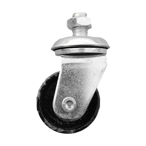 Heavy Duty Floor Jack Swivel Caster Wheel Replacement Part With Built To Last Steel Frame and Rolls Like Butter 360 Spin for Shop Trolleys and Boat Trailers Featuring 16mm Stem Drops Right In.