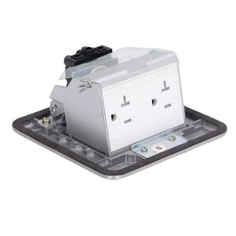 Shop Grade 250V 20A Floor Electrical Outlet With Embedded Pop Up Power Socket And Ip40 Weather Seal for office use