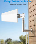 Heavy Duty 12 Inch L Type Pole Mount Bracket For Outdoor Antennas Weather Stations Solar Panels Universal Mount Stainless Steel