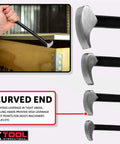 Beefy Heat Treated Pry Bars With High Leverage Rolling Head Design And Long Tapered Body For Precise Alignment And Drifting close-up