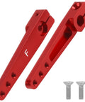 Beefy Aluminum 25T Servo Arm Horns 1.75 Inch Long 58mm Reach Two Pack red aluminum alloy for RC models with screws
