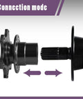 Pro Built 6 Hole Quick Release Steering Wheel Hub Adapter With Snap Off Boss Plate And Anti Theft Heightening Plate For Track Rides And Custom Street Mods In Satin Black connection mode diagram.