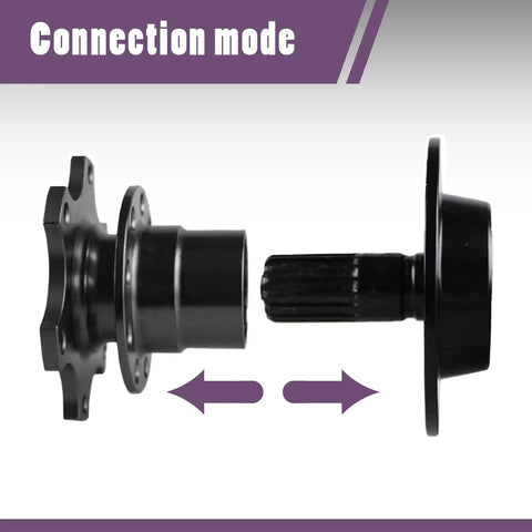 Pro Built 6 Hole Quick Release Steering Wheel Hub Adapter With Snap Off Boss Plate And Anti Theft Heightening Plate For Track Rides And Custom Street Mods In Satin Black connection mode diagram.