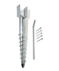 U Model Ground Screw Anchor For 4x4 Posts, Easy Install No Dig Post Stake with accessories, 27 inch full view