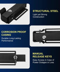 Universal Automatic Electric Gate Lock System for 12 24V Swing Gates with steel construction and release keys