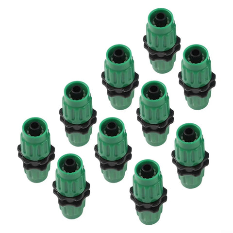 Ultimate Expandable Garden Hose Repair Kit For Quick Fix Leaks And Bursts Fits 25 50 75 Ft Hoses With Durable Plastic Connector Multi-Function Fit All Sizes Green 10 Pack Deal, 10 green plastic hose connectors